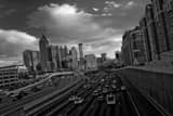 Downtown Atlanta Skyline Black and White Horizontal Downtown Atlanta Skyline black and white