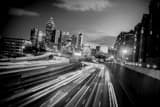 Downtown Atlanta Skyline Black and White Horizontal Downtown Atlanta Skyline black and white