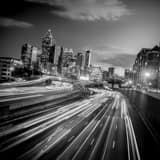 Downtown Atlanta Skyline Black and White Square Downtown Atlanta Skyline black and white