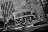 Peachtree Street In Buckhead Black and White Horizontal Peachtree Street In Buckhead black and white