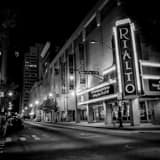 Rialto Theater Black and White Square Rialto Theater black and white