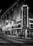Rialto Theater Black and White Vertical Rialto Theater black and white