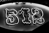 512 Sign On Sixth Black and White Horizontal 512 Sign On Sixth black and white