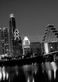 Austin Tx Skyline Black and White Vertical Austin Tx Skyline black and white