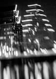 Blurry Picture One Congress Plaza Building Black and White Vertical Blurry Picture One Congress Plaza Building black and white