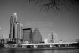 Downtown Austin Skyline Black and White Horizontal Downtown Austin Skyline black and white