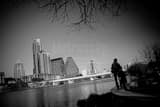 Downtown Austin Texas Skyline Black and White Horizontal Downtown Austin Texas Skyline black and white
