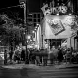 Esthers On Sixth Black and White Square Esthers On Sixth black and white