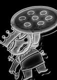 Home Slice Pizza Guy Black and White Vertical Home Slice Pizza Guy black and white