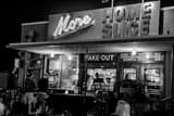 Home Slice Take Out Window Black and White Horizontal Home Slice Take Out Window black and white