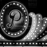 Paramount Theater Sign Black and White Square Paramount Theater Sign black and white
