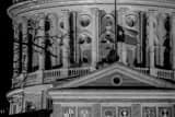 Texas Flag On Texas Statehouse Black and White Horizontal Texas Flag On Texas Statehouse black and white
