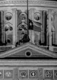 Texas Flag On Texas Statehouse Black and White Vertical Texas Flag On Texas Statehouse black and white