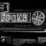The Broken Spoke Black and White Square The Broken Spoke black and white