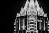 Top Of Frost Bank Building Black and White Horizontal Top Of Frost Bank Building black and white