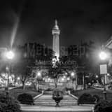 Baltimore Washington Monument Black and White Square Baltimore Washington Monument black and white
