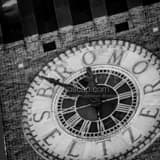 Bromo Seltzer Clock Face Black and White Square Bromo Seltzer Clock Face black and white
