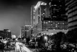 East Pratt Street Traffic Black and White Horizontal East Pratt Street Traffic black and white