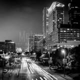 East Pratt Street Traffic Black and White Square East Pratt Street Traffic black and white