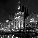 Old Baltimore Power Plant Black and White Square Old Baltimore Power Plant black and white