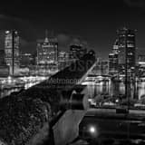 Revolutionary War Cannon Federal Hill Black and White Square Revolutionary War Cannon Federal Hill black and white