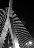 Bunker Hill Bridge North Spire Black and White Vertical Bunker Hill Bridge North Spire black and white