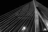 Leonard Zakim Bunker Hill Bridge Black and White Horizontal Leonard Zakim Bunker Hill Bridge black and white