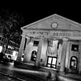 Quincy Market Freedom Trail Black and White Square Quincy Market Freedom Trail black and white