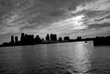 Tug Boat Boston Harbor Black and White Horizontal Tug Boat Boston Harbor black and white