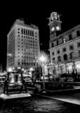 Downtown Canton Ohio Black and White Vertical Downtown Canton Ohio black and white
