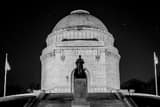 Mckinley Park Memorial Black and White Horizontal Mckinley Park Memorial black and white