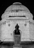 Mckinley Park Memorial Black and White Vertical Mckinley Park Memorial black and white