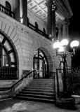 Stark County Courthouse Steps Black and White Vertical Stark County Courthouse Steps black and white