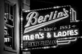Berlins Clothiers Black and White Horizontal Berlins Clothiers black and white