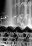 Close Up Pineapple Fountain Black and White Vertical Close Up Pineapple Fountain black and white