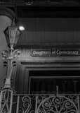 Daughters Of Confederacy Building Black and White Vertical Daughters Of Confederacy Building black and white