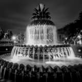 Pineapple Fountain Charleston Sc Black and White Square Pineapple Fountain Charleston Sc black and white
