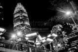 Charlotte Lynx Rail Station Black and White Horizontal Charlotte Lynx Rail Station black and white