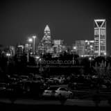 Charlotte Skyline Charlotte School Of Law Black and White Square Charlotte Skyline Charlotte School Of Law black and white