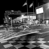 Checkered Crosswalk Nascar Hall Of Fame Black and White Square Checkered Crosswalk Nascar Hall Of Fame black and white