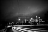 Downtown Charlotte Piedmont Campus Black and White Horizontal Downtown Charlotte Piedmont Campus black and white