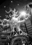 Firebird Sculpture Bechtler Center Black and White Vertical Firebird Sculpture Bechtler Center black and white