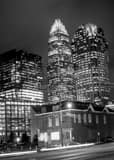Hearst Building BofA Building Black and White Vertical Hearst Building BofA Building black and white