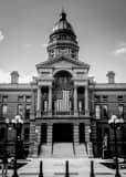 Wyoming State Capitol Building Black and White Vertical Wyoming State Capitol Building black and white