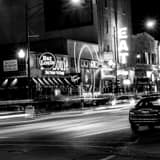 Addison Clark South Of Wrigley Field Black and White Square Addison Clark South Of Wrigley Field black and white