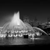 Buckingham Fountain Grant Park Black and White Square Buckingham Fountain Grant Park black and white