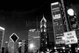 Chicago Skyline From Columbus Drive Black and White Horizontal Chicago Skyline From Columbus Drive black and white