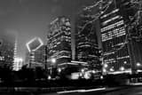 Chicago Skyline Columbus Drive Randolph Street Black and White Horizontal Chicago Skyline Columbus Drive Randolph Street black and white