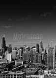 Chicago Skyline From Mccormick Place Black and White Vertical Chicago Skyline From Mccormick Place black and white