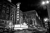 Chicago Theater Black and White Horizontal Chicago Theater black and white